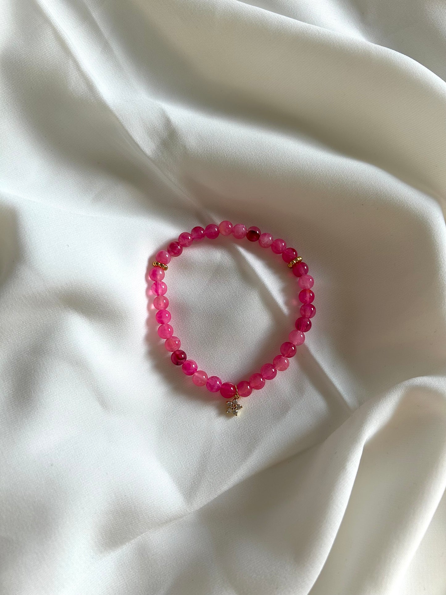 Bracelet Tasbih dorée Framboise