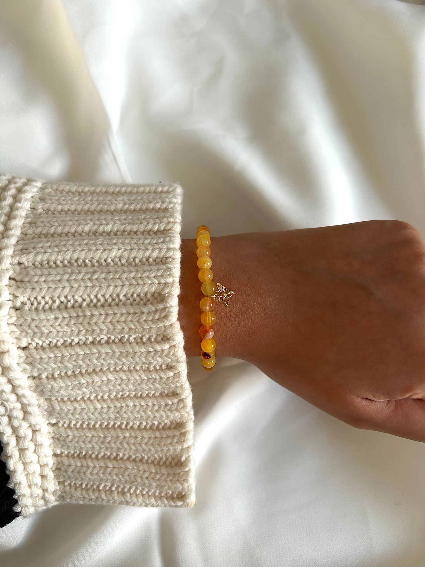Bracelet Tasbih dorée Jaune