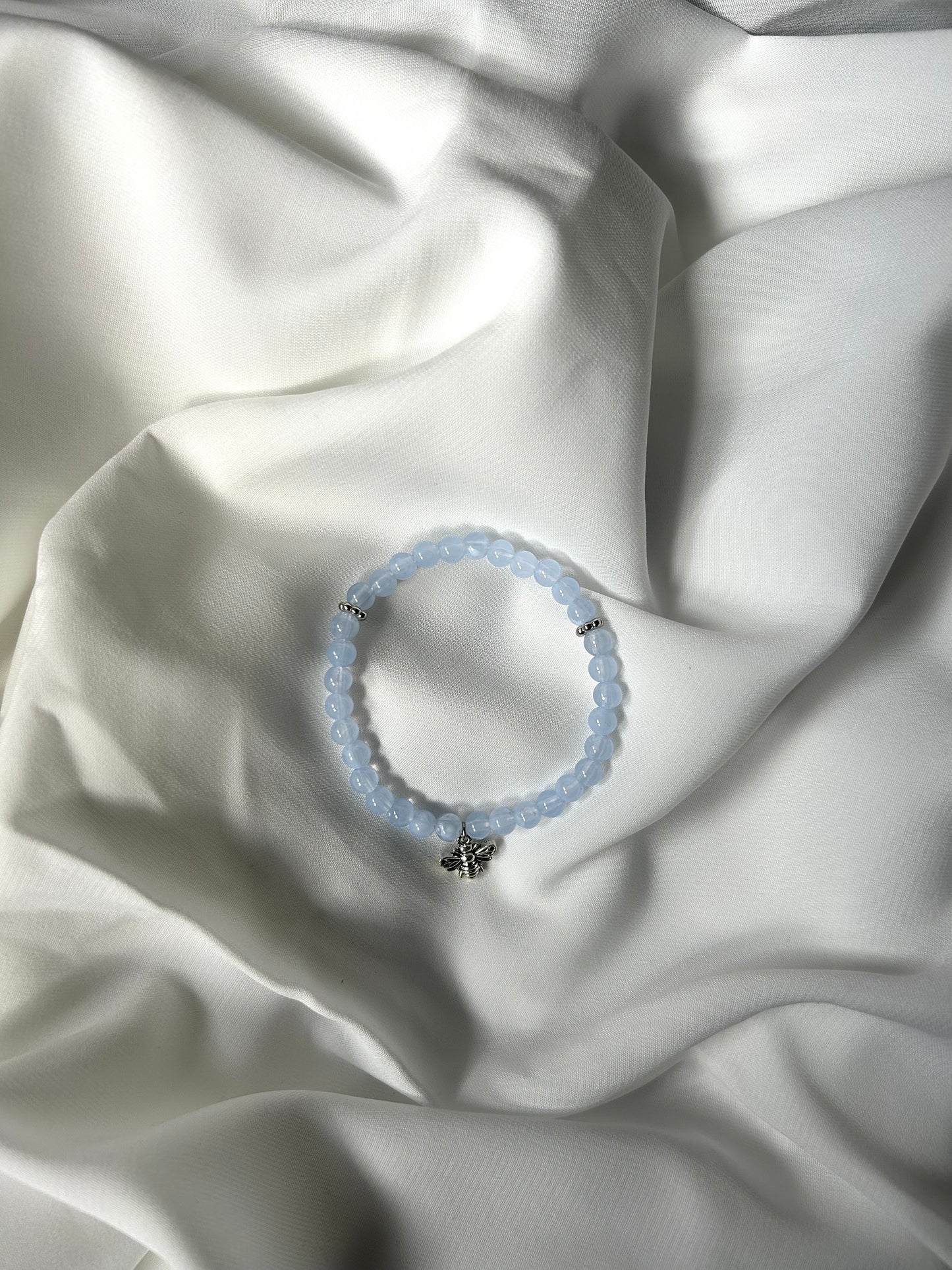 Bracelet Tasbih argent Bleu