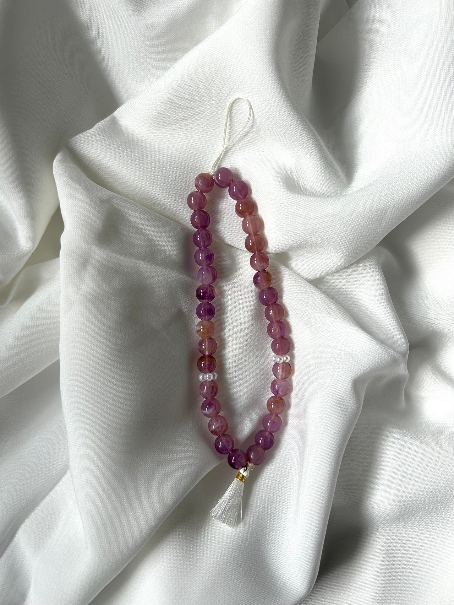 Tasbih téléphone 33 perles Violet