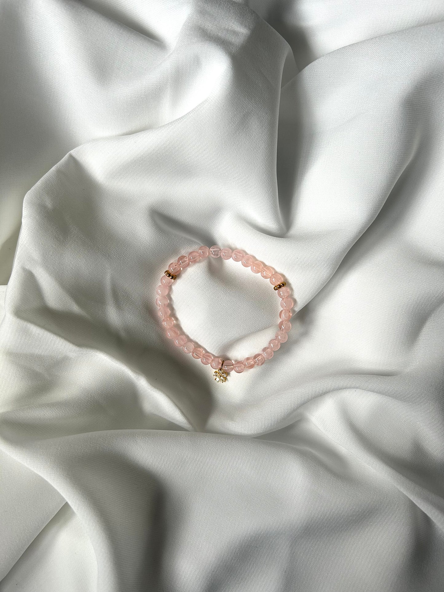 Bracelet Tasbih dorée Rose