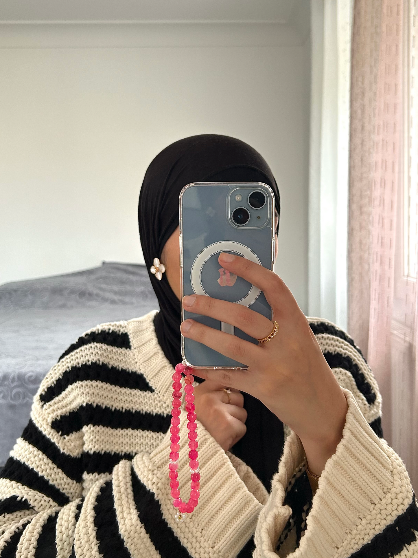 Tasbih téléphone 33 perles Rose