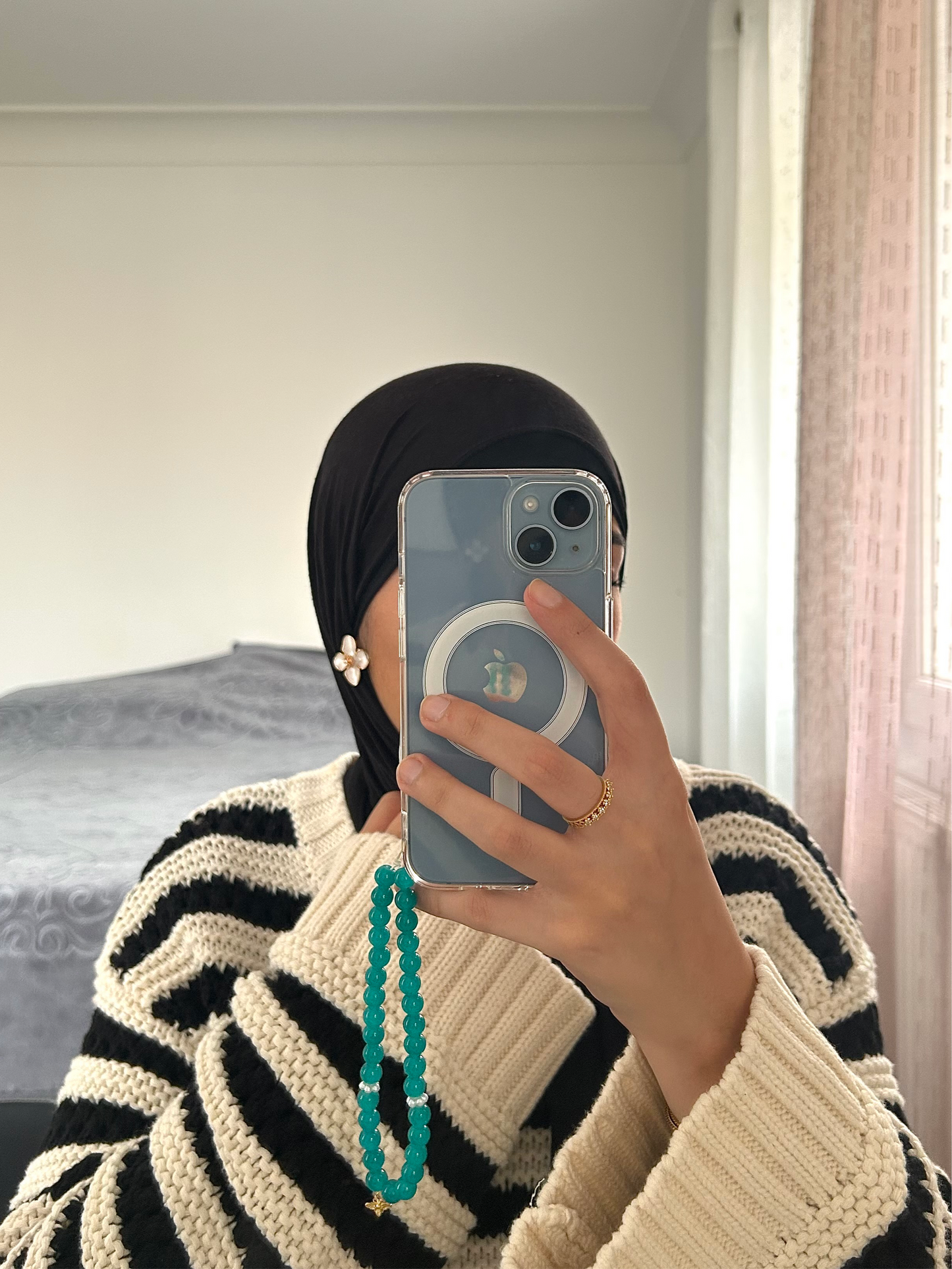 Tasbih téléphone 33 perles Océan