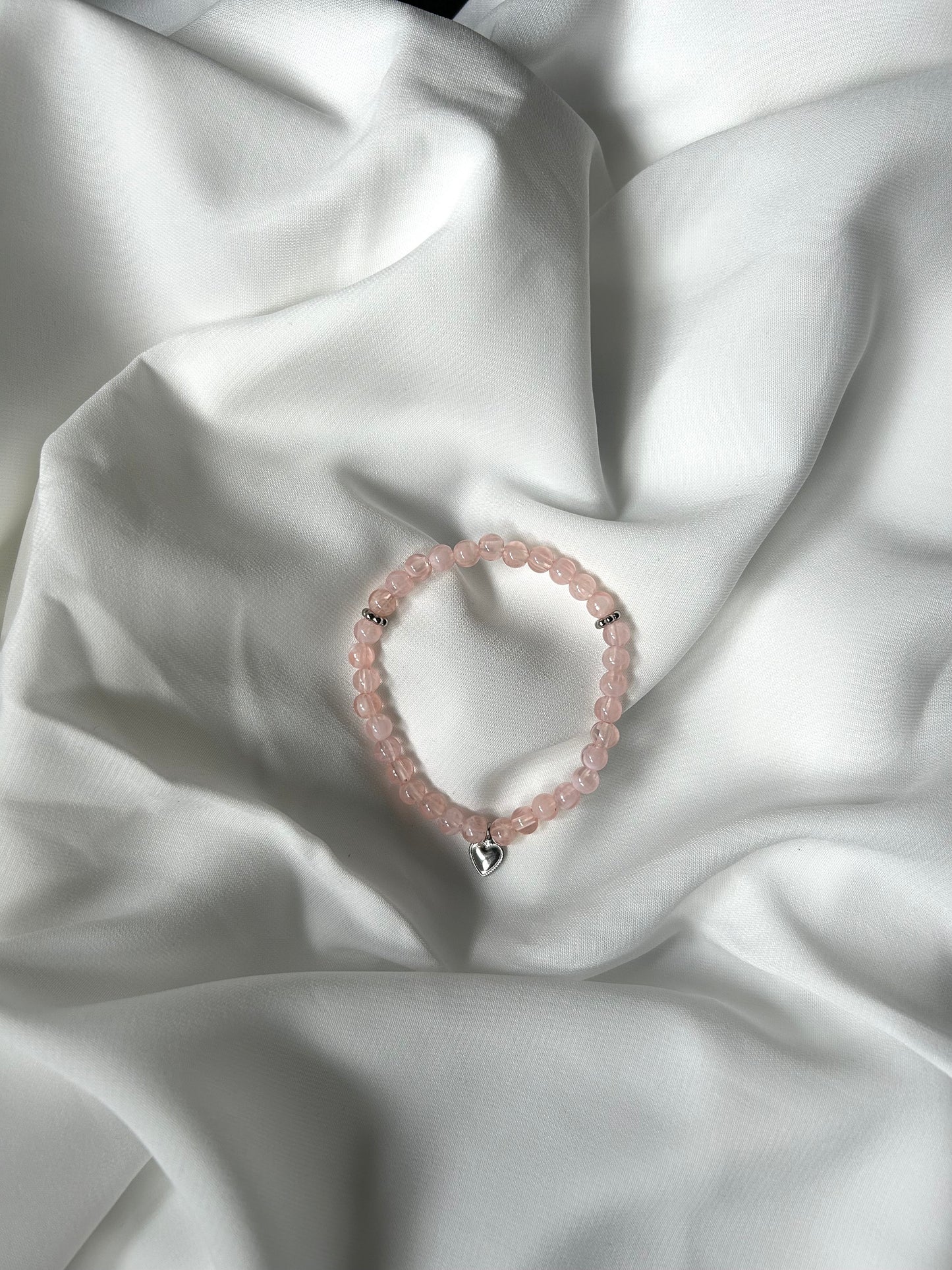 Bracelet Tasbih argent Rose