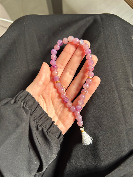 Mini Tasbih 33 perles Prune