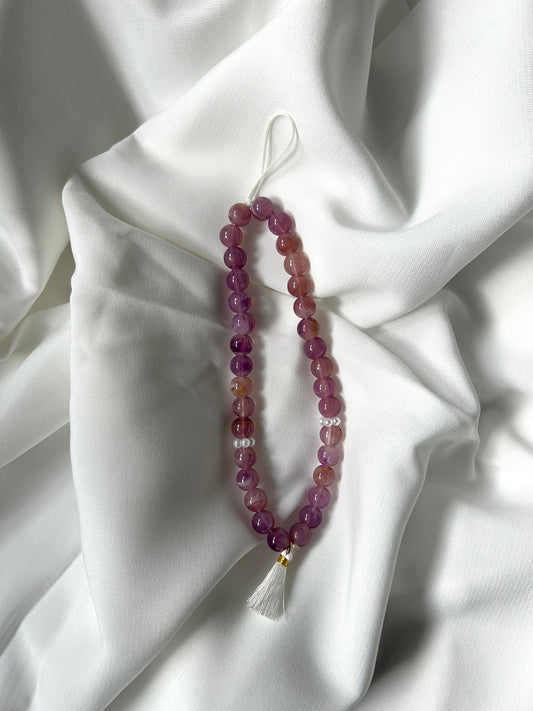 Tasbih téléphone 33 perles Violet