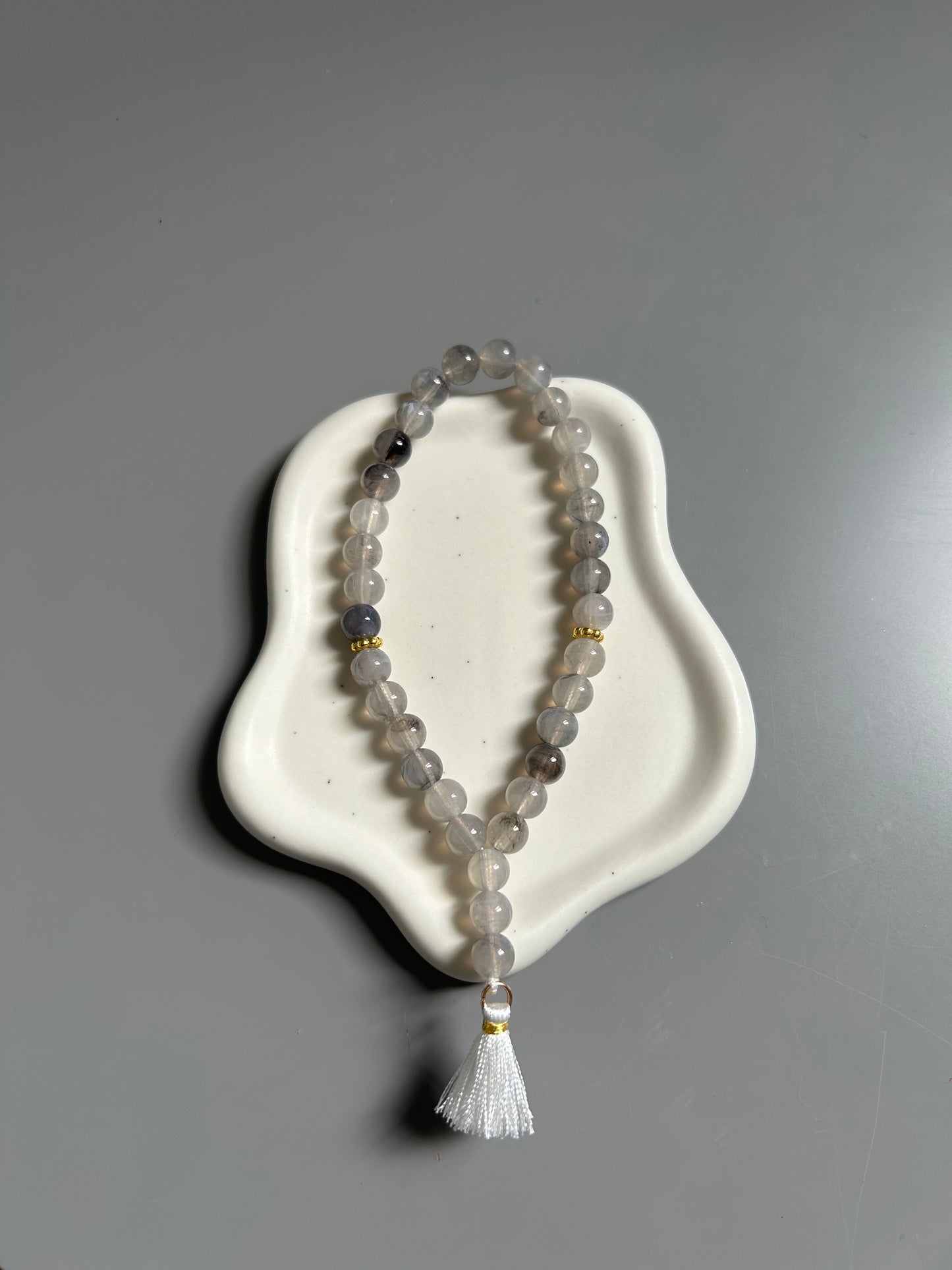 Mini Tasbih 33 perles Gris