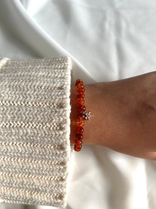 Bracelet Tasbih dorée Ambres