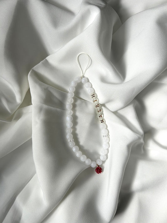 Tasbih téléphone 33 perles Blanc
