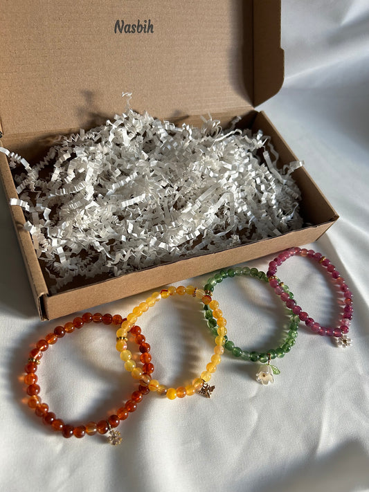 Coffret Automne 4 Bracelets Tasbih
