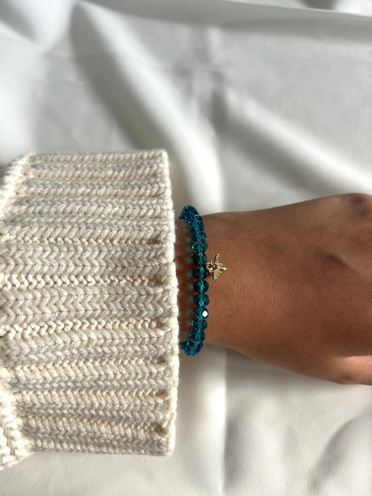 Bracelet Tasbih cristal Saphir