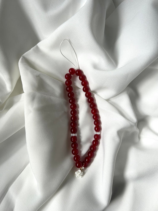 Tasbih téléphone 33 perles Rouge