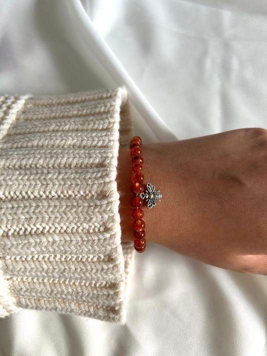 Bracelet Tasbih argent Ambres