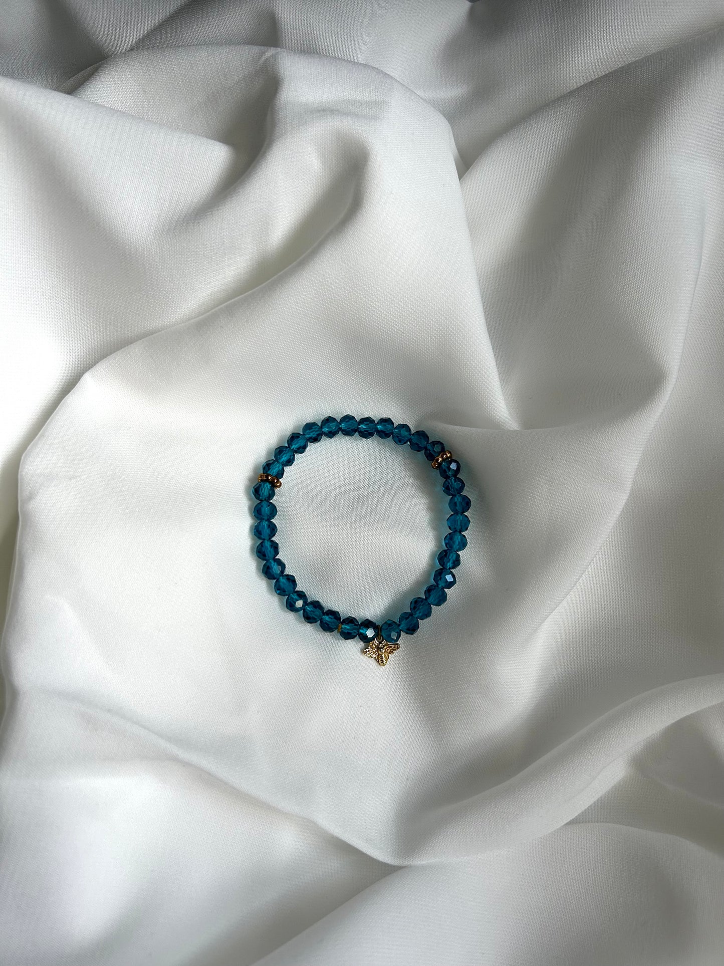 Bracelet Tasbih cristal Saphir