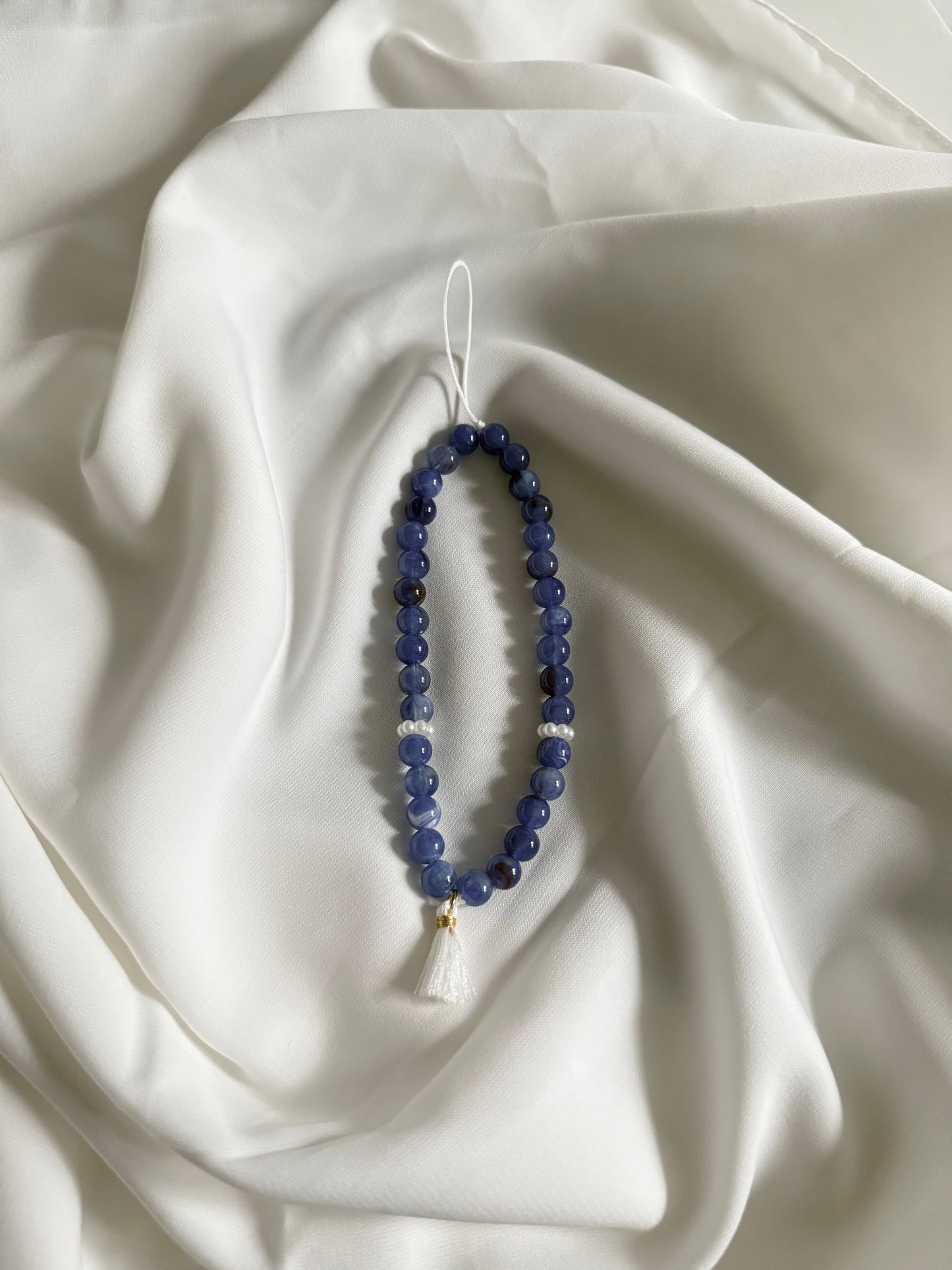 Tasbih téléphone 33 perles Bleu nuit