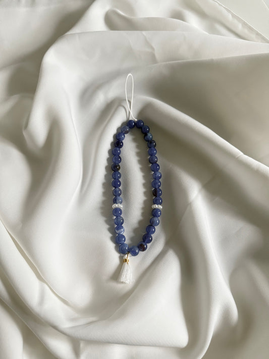 Tasbih téléphone 33 perles Bleu nuit